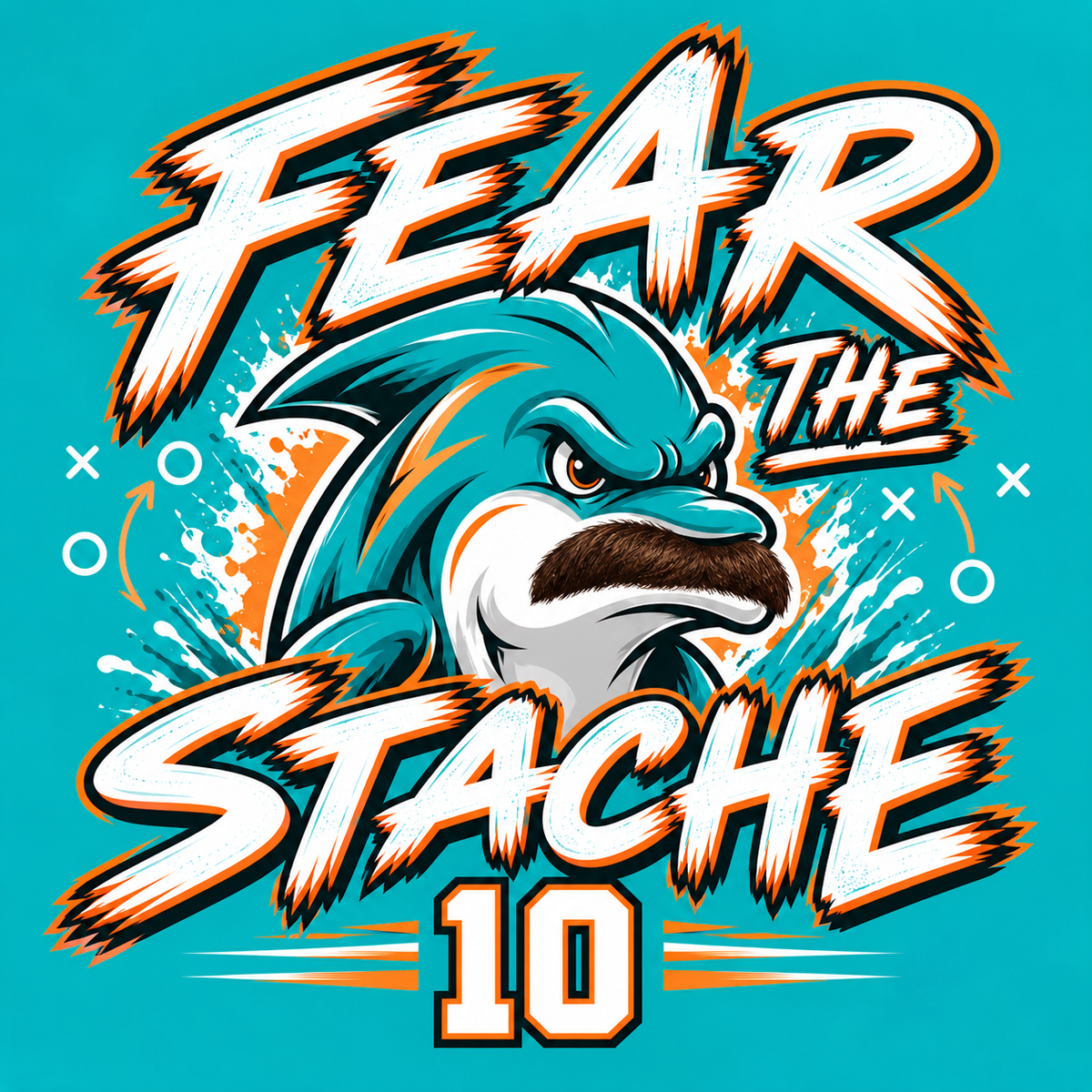 Fear The Stache #10 tee shirts!